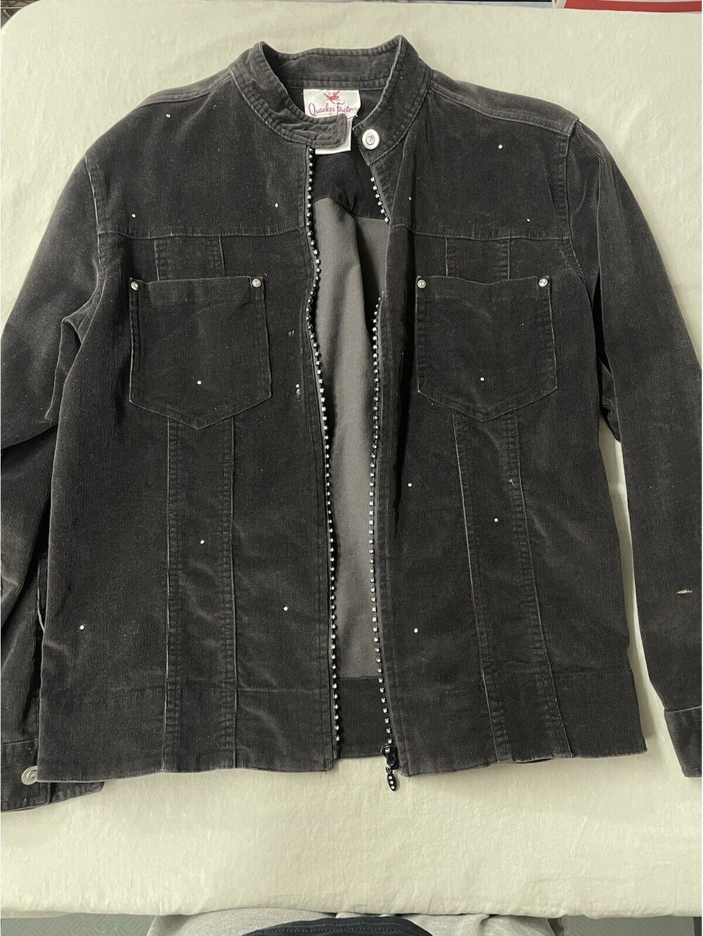 vintage quacker factory jacket Size Small Black